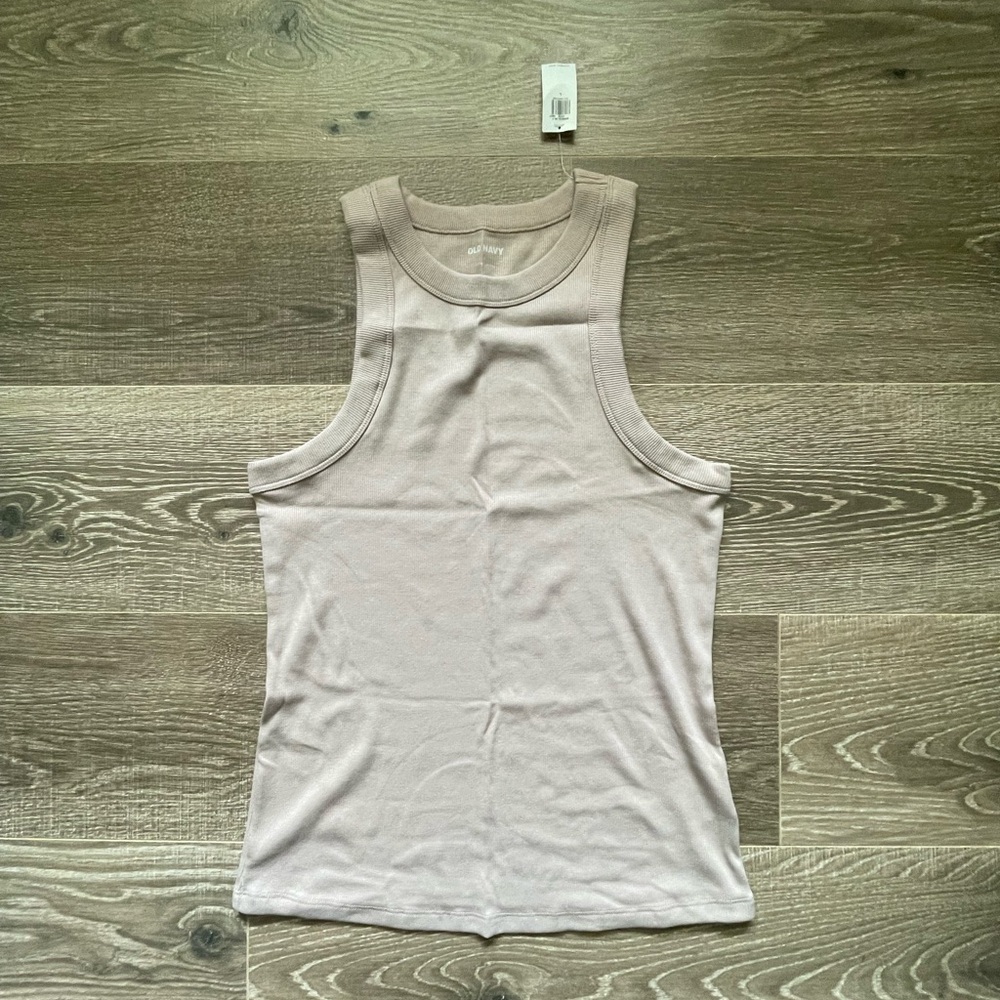 NWT Old Navy high neck nude color snug tank.